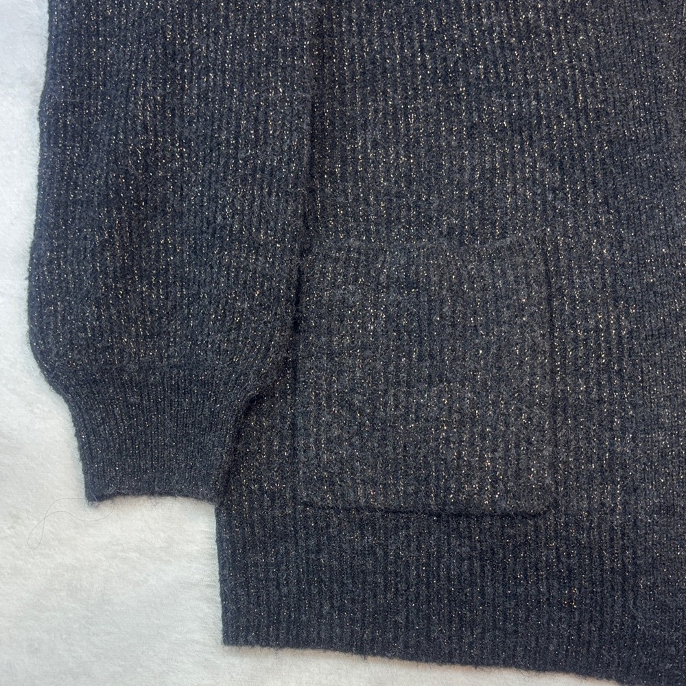 SO Men's Black Cardigan Sweater - Picture 3 of 8